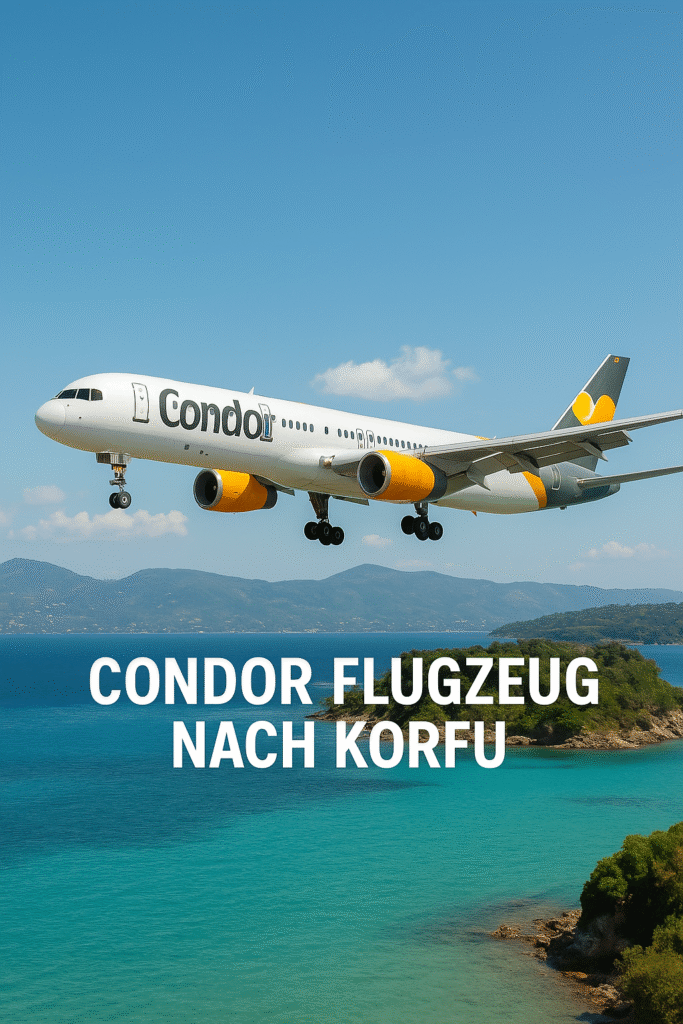 Condor Flugzeug nach Korfu